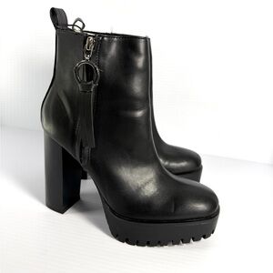 Zara Black Heeled Boots